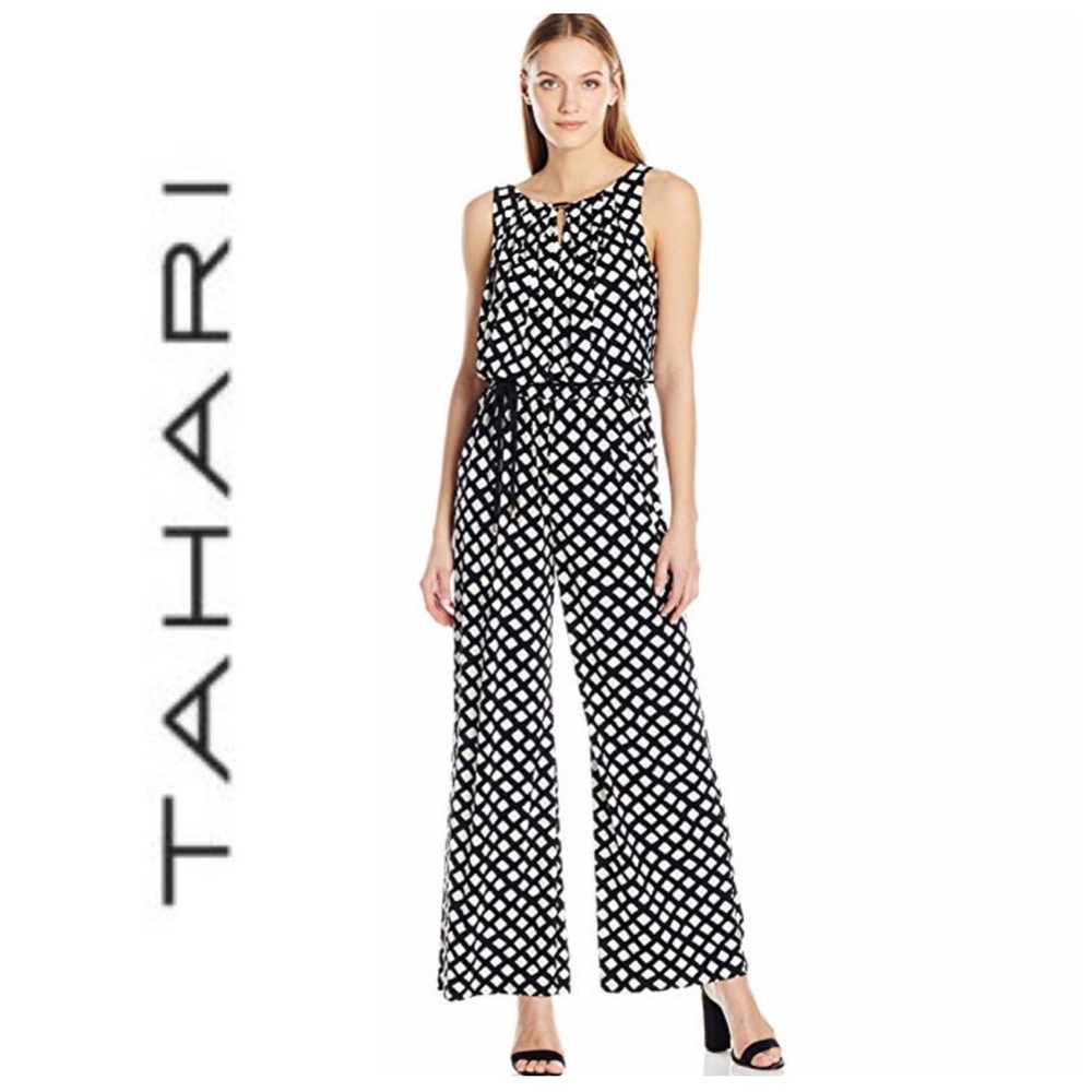 Tahari Blouson Jumpsuit